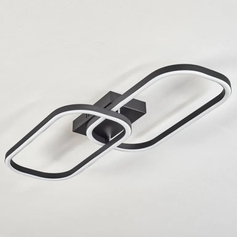 Plafonnier Silla LED Noir, 1 lumière