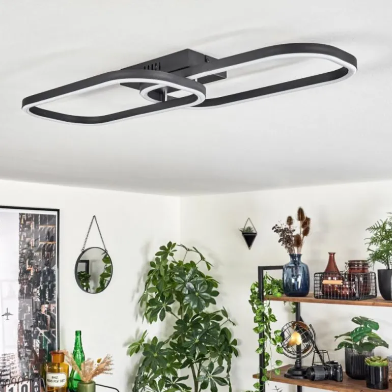 Plafonnier Silla LED Noir, 1 lumière