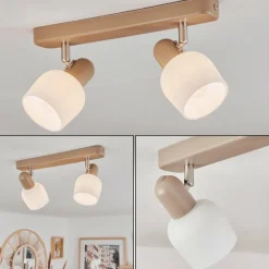 Plafonnier Sivol Nickel mat, Sable, 2 lumières