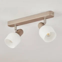 Plafonnier Sivol Nickel mat, Sable, 2 lumières