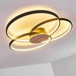 Plafonnier Skanes LED Noir, 1 lumière