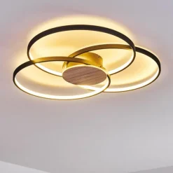 Plafonnier Skanes LED Noir, 1 lumière