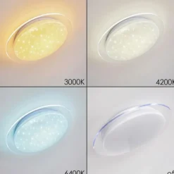 Plafonnier Soleil LED Blanc, 1 lumière