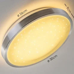 Plafonnier Sora Star LED Aluminium, 1 lumière