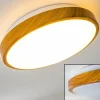 Plafonnier Sora Wood LED Bois clair, Blanc, 1 lumière