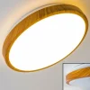 Plafonnier Sora Wood LED Bois clair, Blanc, 1 lumière