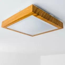 Plafonnier Sora Wood LED Bois clair, 1 lumière