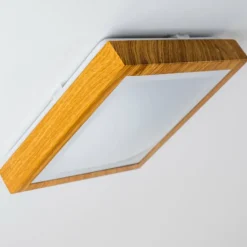 Plafonnier Sora Wood LED Bois clair, 1 lumière