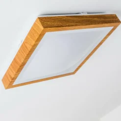 Plafonnier Sora Wood LED Bois clair, 1 lumière
