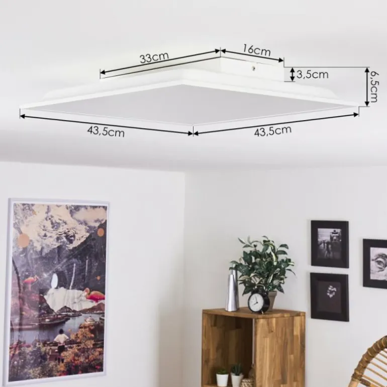 Plafonnier Sordos LED Blanc, 1 lumière, Détecteur de mouvement