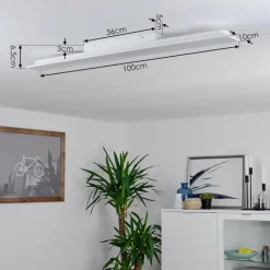 Plafonnier Sordos LED Blanc, 1 lumière, Détecteur de mouvement