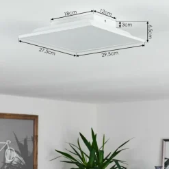 Plafonnier Sordos LED Blanc, 1 lumière, Détecteur de mouvement