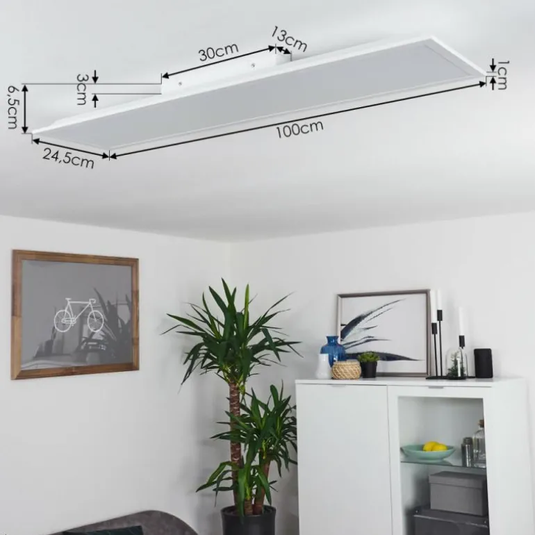 Plafonnier Sordos LED Blanc, 1 lumière, Détecteur de mouvement