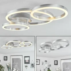 Plafonnier Sorte LED Nickel mat, 1 lumière