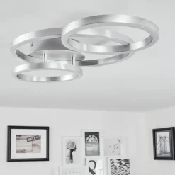 Plafonnier Sorte LED Nickel mat, 1 lumière