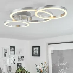 Plafonnier Sorte LED Nickel mat, 1 lumière