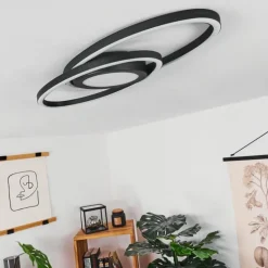 Plafonnier Sorte LED Noir, Blanc, 1 lumière