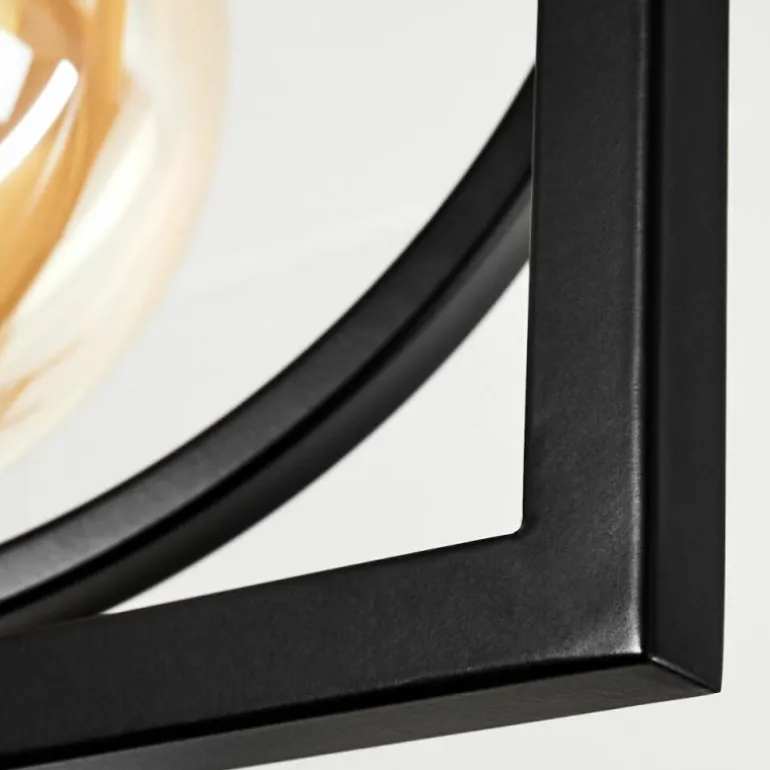 Plafonnier Srelau Noir, 1 lumière