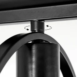 Plafonnier Srelau Noir, 1 lumière