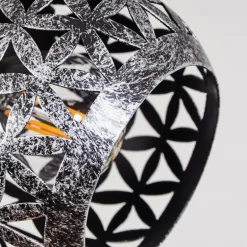 Plafonnier Stavik Noir, Argenté, 2 lumières