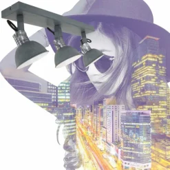 Plafonnier Steinhauer Brooklyn Gris, 1 lumière