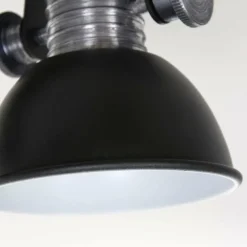 Plafonnier Steinhauer Brooklyn Noir, 3 lumières