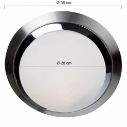 Plafonnier Steinhauer Ceiling and wall LED Chrome, 1 lumière