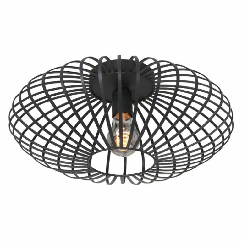 Plafonnier Steinhauer Dunbar Noir, 1 lumière