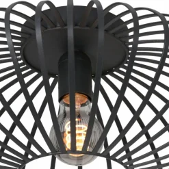 Plafonnier Steinhauer Dunbar Noir, 1 lumière