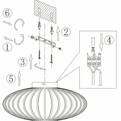 Plafonnier Steinhauer Dunbar Noir, 1 lumière