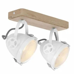 Plafonnier Steinhauer Gearwood LED Blanc, 2 lumières