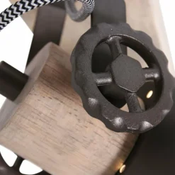 Plafonnier Steinhauer Gearwood Anthracite, 3 lumières