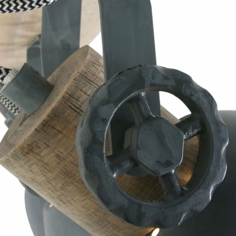 Plafonnier Steinhauer Gearwood Gris, 3 lumières