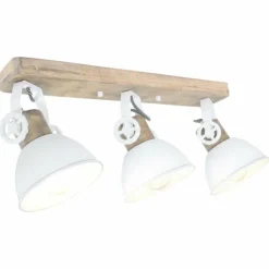 Plafonnier Steinhauer Gearwood Blanc, 3 lumières