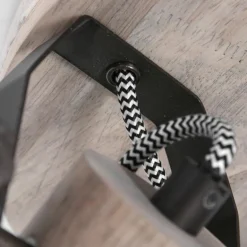 Plafonnier Steinhauer Gearwood Anthracite, Brun, 3 lumières