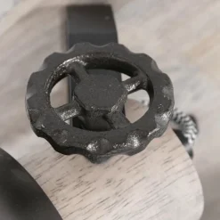 Plafonnier Steinhauer Gearwood Anthracite, Brun, 3 lumières