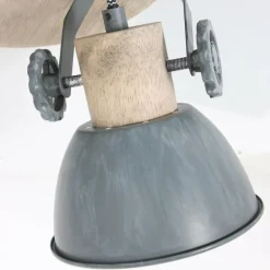 Plafonnier Steinhauer Gearwood Brun, Gris, 3 lumières