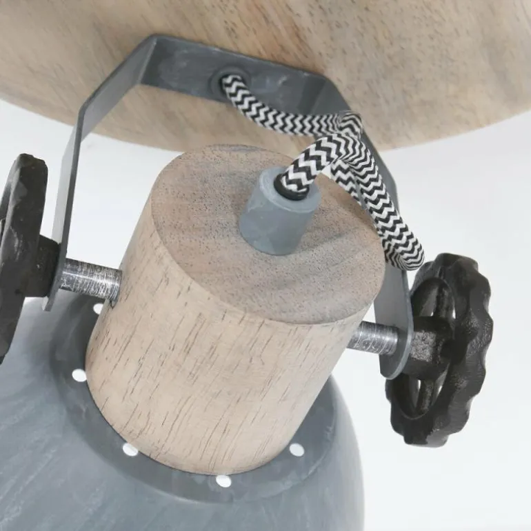 Plafonnier Steinhauer Gearwood Brun, Gris, 3 lumières