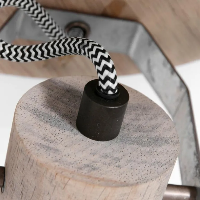 Plafonnier Steinhauer Gearwood Brun, Nickel mat, 3 lumières