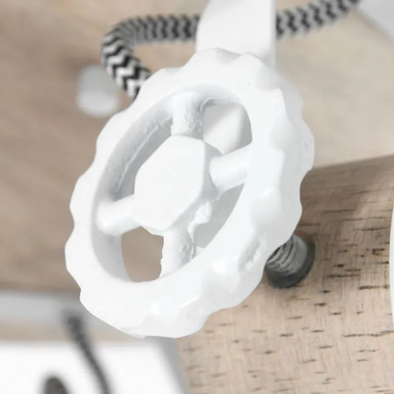 Plafonnier Steinhauer Gearwood Brun, Blanc, 3 lumières