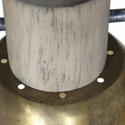 Plafonnier Steinhauer Gearwood Bronze, Bois clair, 3 lumières