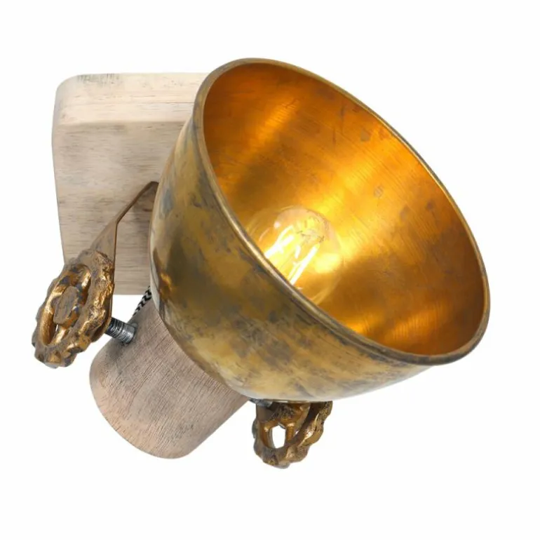 Plafonnier Steinhauer Gearwood Bronze, 1 lumière