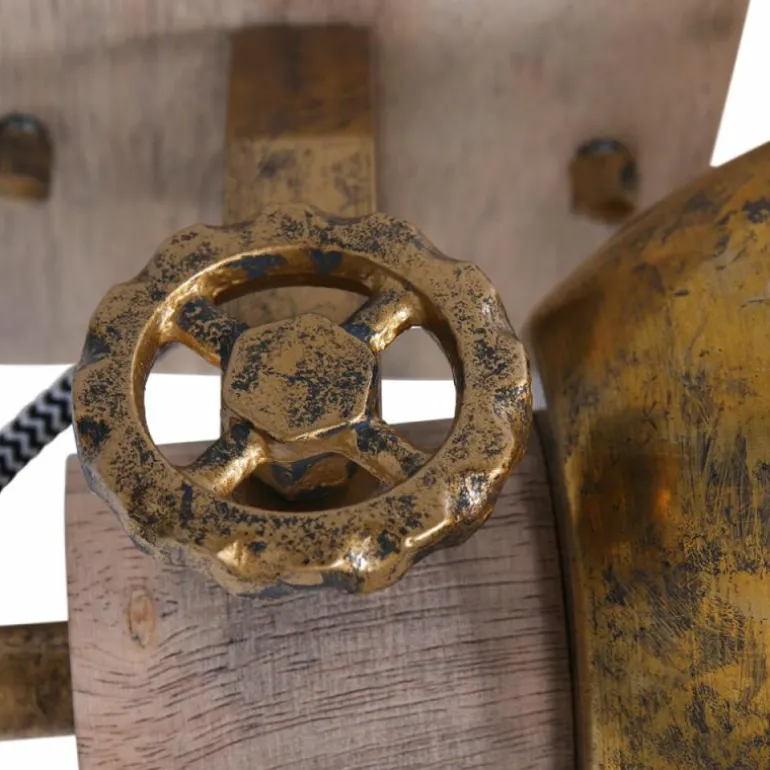 Plafonnier Steinhauer Gearwood Bronze, 1 lumière