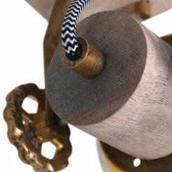 Plafonnier Steinhauer Gearwood Bronze, 1 lumière