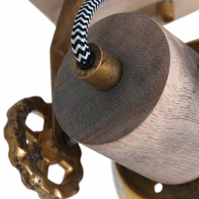 Plafonnier Steinhauer Gearwood Bronze, 1 lumière