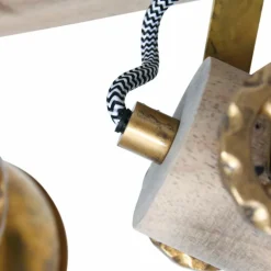 Plafonnier Steinhauer Gearwood Bronze, 2 lumières