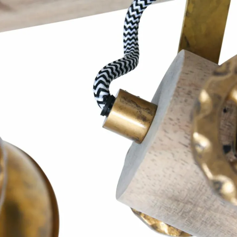 Plafonnier Steinhauer Gearwood Bronze, 2 lumières