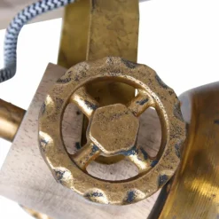 Plafonnier Steinhauer Gearwood Bronze, 2 lumières