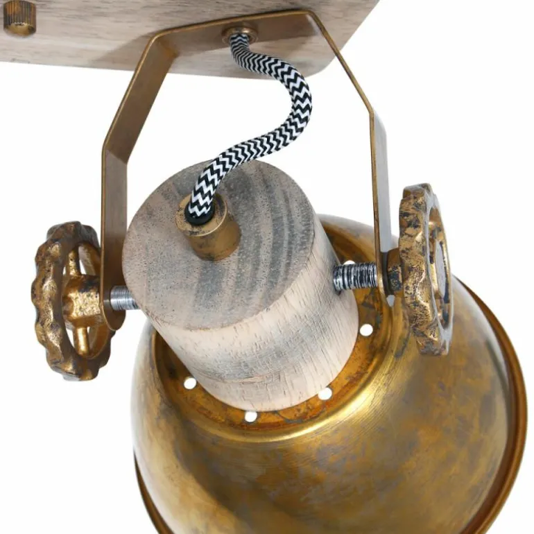 Plafonnier Steinhauer Gearwood Bronze, 2 lumières