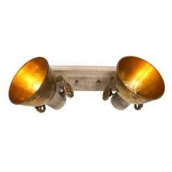 Plafonnier Steinhauer Gearwood Bronze, 2 lumières